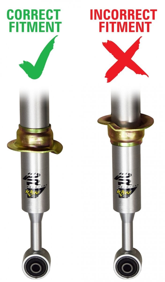 Correct installation of Predator strut spring seats RAW 4x4 RAW 4×4