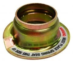 Spring seat with warning